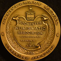 Details about   1926  ROCHESTER NUMISMATIC ASSOC   PRESIDENTS  MEDAL 